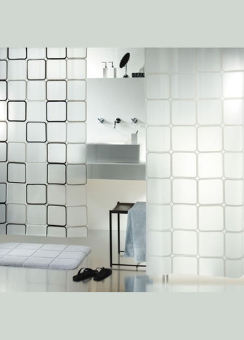 Шторка для ванной и душа Frame 180x200 см, PEVA (10.01942) Spirella (334007715)