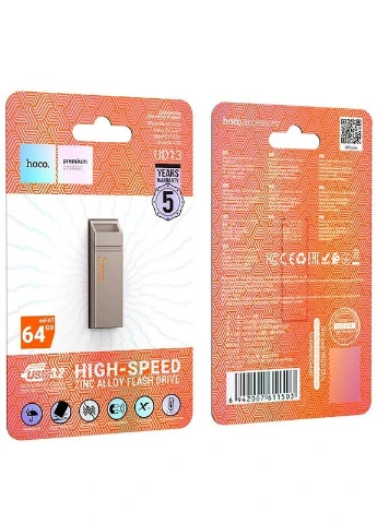Металлический флеш накопитель UD13 Clever USB3.2 USB flash drive (64GB) Hoco (368903404)