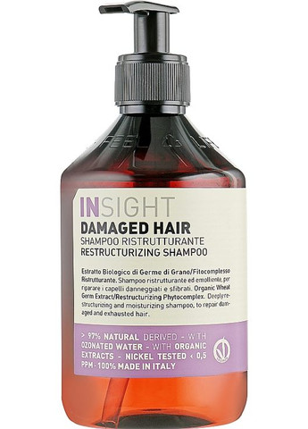 Шампунь відновлювальний для пошкодженого волосся Restructurizing Shampoo 100ml (136621-135666) Insight (368649573)