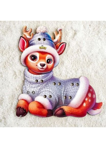 Дерев'яна іграшка-шнурівка "Оленя" Danko Toys (361413756)