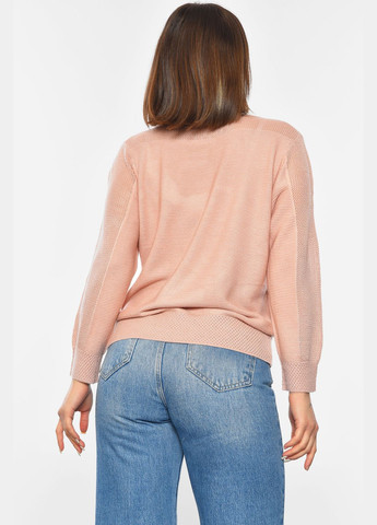 Персиковий демісезонний светр жіночий персикового кольору пуловер Let's Shop