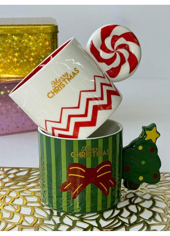 Кружка чашка новогодняя 350мл "Зимний дизайн" керамика OSM (365549096)