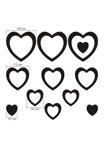 Глянцеві акрилові наліпки з 3d ефектом самоклейні Ніжність 12 шт. Білий Ваша Світлість (366334574)