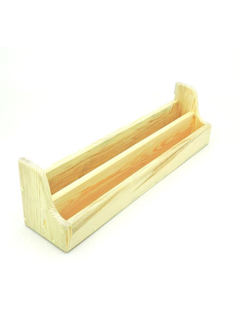 Настенная книжная полка из дерева Пикник ваниль (КПГ-001002) No Brand (328076254)