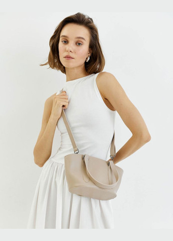 Женская сумка с одним отделением на подкладке бежевая «Кора» WeLassie (301425618)