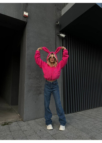 Плюшеве худі з вушками та подвійним капюшоном | Розмірна сітка в описі GD/GL Модний простір (364965559)