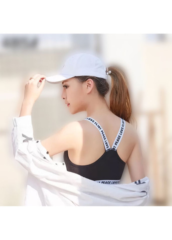 Спортивный топик для йоги или бега "Flirt" S-M Черный No Brand (368892710)