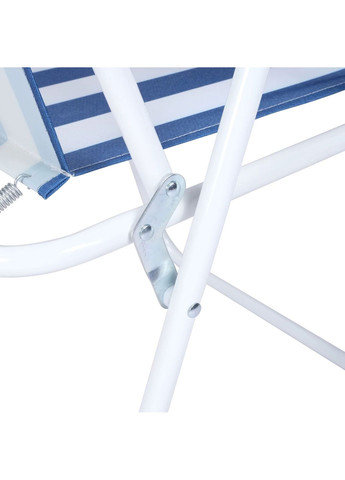 Стул складной туристический для рыбалки кресло раскладное до 100 кг Синий с белым No Brand (360867125)