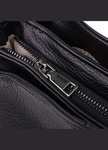 Сумка на плече з натуральної шкіри 23007 Чорний Vintage (347580004)