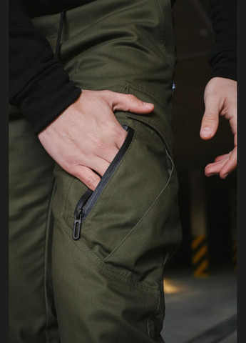 Хаки демисезонные брюки No Brand