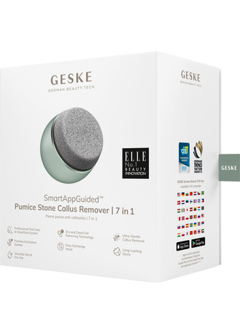 Набор для ухода за стопами Pumice Stone Callus Remover 7в1 green GESKE (341526266)