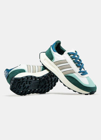 Зеленые всесезонные кроссовки мужские adidas retropy e5 green white | адидас ретропы е5 зеленые черные No Brand