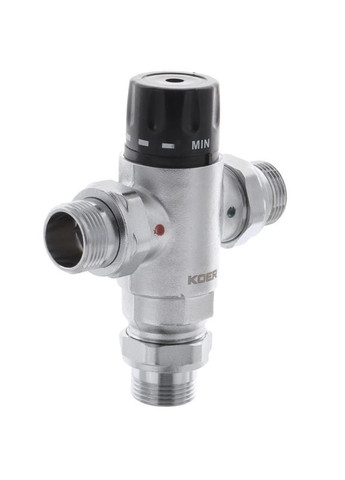 Клапан змішувач термостатичний триходовий 1'' (з накидн. гайками) KR.1258 (KR2817) KOER (321193807)