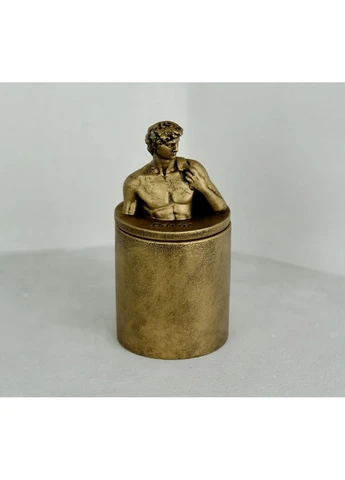 Аромасвічка DAVID AGARWOOD BRONZE 100% WOOD WAX 165g 35h NAC 1110 Гранд Презент (302666416)