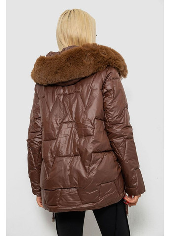 Коричневая зимняя куртка женская зимняя короткая Ager 244R865