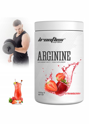 L-аргінін Arginine 500g (Strawberry) Ironflex (321240621)