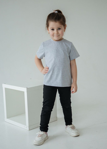 Світло-сіра демісезонна комплект дитячих футболок 3 шт Malwel