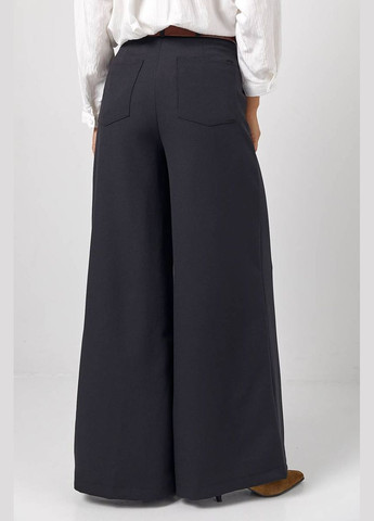 Женские широкие брюки-клеш с высокой посадкой Lurex Брюки (327088210)