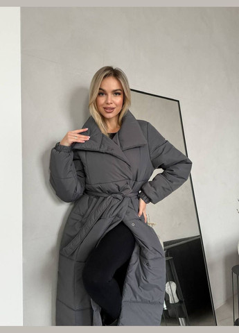 Графітове зимнє Пальто зимове оверсайз LeVi