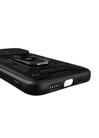 Чехол для iPhone 13 бронированный с кольцом со шторкой на айфон 13 чёрный rg1 Apple (366230628)