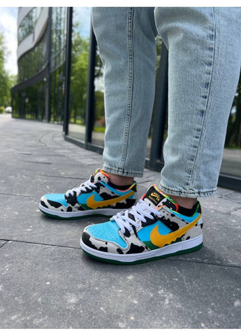 Цветные демисезонные кроссовки мужские nike sb dunk ben & jerrys найк сб данк No Brand