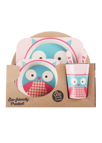 Набор детской бамбуковой посуды Сова No Brand (315597776)