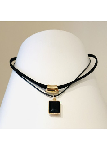 Чокер жіночий на шию, елегантний оксамитовий, з підвіскою ''Fusion'' (чорний) China (367623246)