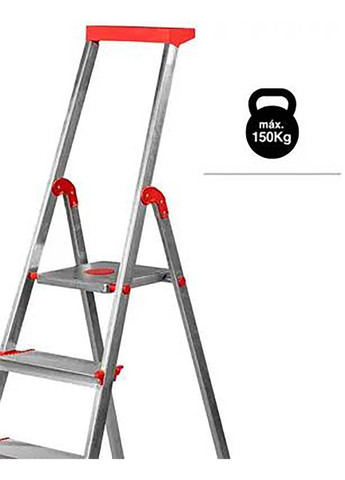 Лестница Escalera Brico 220 6 широких ступеней Серый Rolser (367587185)