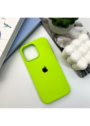 Чохол для смартфона Silicone Full Case AA Open Cam for Apple iPhone 16 Pro Max 24,Shiny Green Silicone Case (382474570)