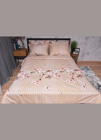 Комплект постельного белья Микросатин Premium «» евро 200х220 наволочки 4х70х70 (MS-820002592) Moon&Star flower branch (286762266)