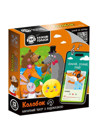 Розвиваюча гра магнітний театр з аудіоказкою Колобок VT3206-38 Vladi toys (366096611)