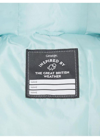 Мятная демисезонная детская демисезонная стеганная куртка для девочки мятная (25101020) George