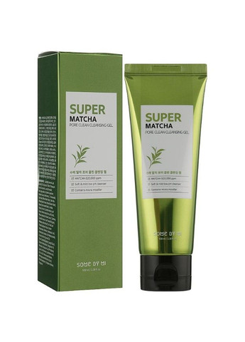 Гель для умывания с чаем матча Super Matcha Pore Clean Cleansing Gel 100ml Some By Mi (303633348)