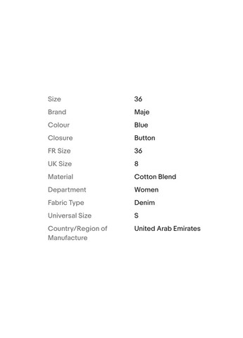 Стильні анкл джинси Straight Maje - (324432775)