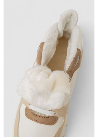 Кроссовки женские зимние на меху, 248RMB09 Ager бежевые зима (360860339)