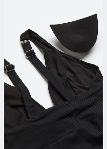Черный летний купальник H&M