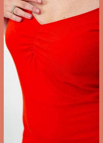 Красное платье базовое однотонное,, 244r265 Ager