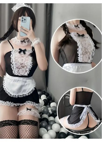 Эротический ролевой костюм Горничная Сексуальный игровой женский костюм для секса и для ролевых игр No Brand (358516357)