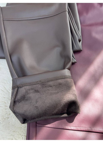 Штани еко шкіра матова стрейч на замшевій основі,на резинці Україна (362622854)