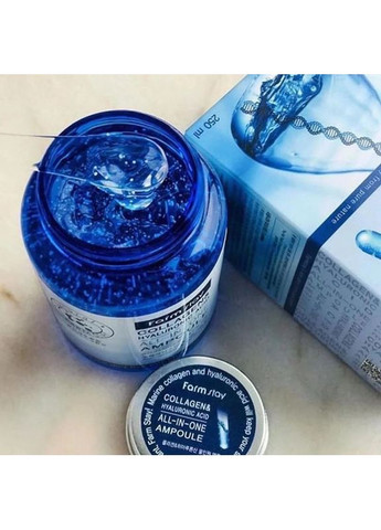 Сироватка для обличчя з колагеном і гіалуроновою кислотою Collagen&Hyaluronic Acid All-In-One Ampoule FarmStay (366973213)