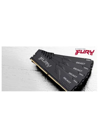 Модуль пам'яті для комп'ютера (ex.HyperX) (KF432C16BB1/16) Kingston FURY DDR4 16GB 3200 MHz Fury Beast Black (380170803)