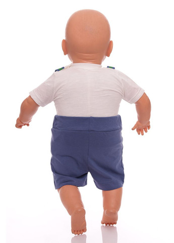 Синий летний боди+шорты summer 62 см (30276) BABYKROHA