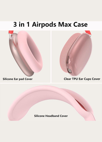 Чехол для Apple Airpods Max 2 / Airpods Max Ear Cups/Ear Pad/Headband Cover Pink (ARS83288) ARS (343047133)