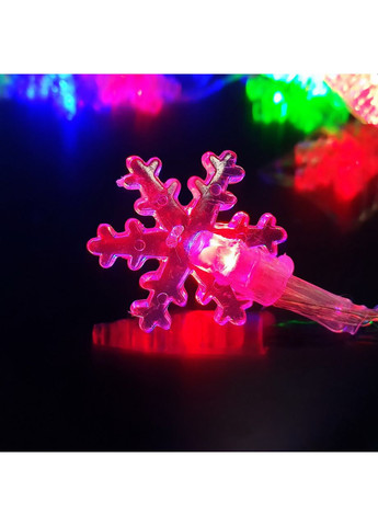 Гірлянда нитка "Мальовнича сніжинка" 20 LED 3.5м мульти від мережі Po Fanu (365549152)