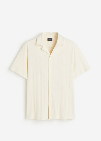 Молочная кэжуал рубашка H&M