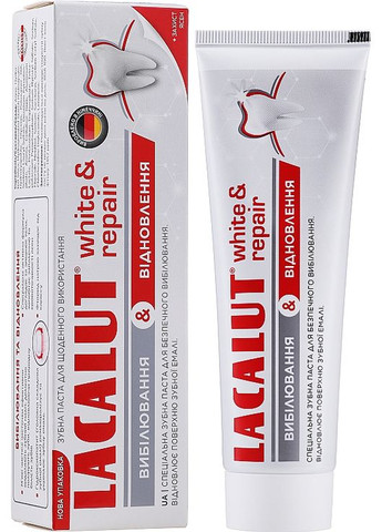 Зубна паста "White & Repair" 75ml (116663-20711) Lacalut (368659815)