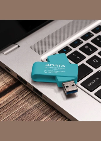 Flash A-DATA USB 3.2 UC310 Eco 256Gb Green ADATA (300678438)