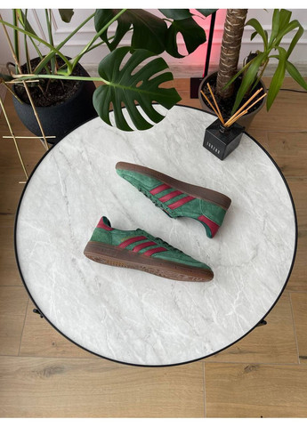 Черные демисезонные кроссовки мужские и женские adidas handball spezial green | адидас гандбол специал зеленые No Brand