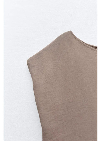 Коричневое платье 0264/460/707 Zara