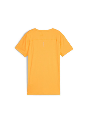 Оранжевая всесезон футболка run favorite women's tee Puma